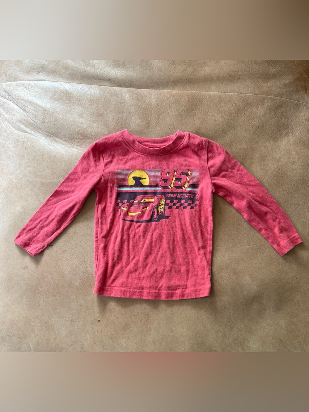 Jumping Beans Disney Long Sleeve Lightning McQueen T-Shirt Size 18M